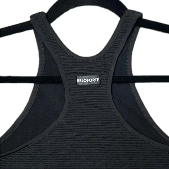 Revolve Beloforte Attica Tank Top Black, Meshed Layered, Razorback Size XS NWT - Picture 6 of 8